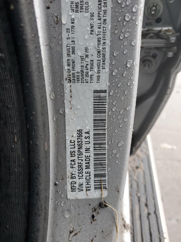 2023 RAM 1500 LARAMIE VIN:1C6SRFJT6PN637666