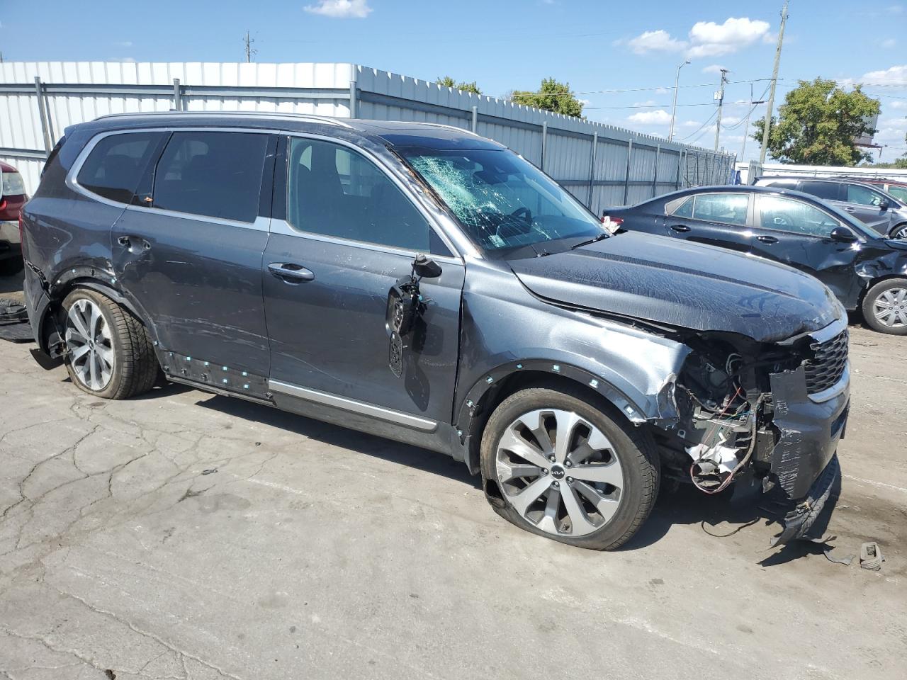 2022 KIA TELLURIDE S VIN:5XYP6DHC9NG249322