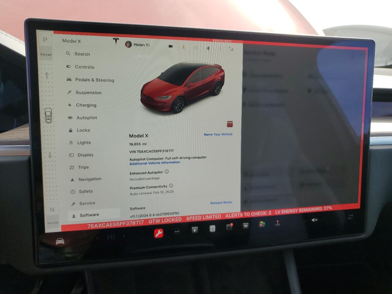 2023 TESLA MODEL X  VIN:7SAXCAE55PF378717