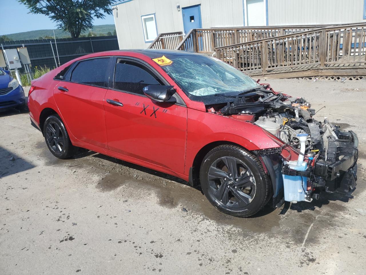 2022 HYUNDAI ELANTRA BLUE VIN:KMHLM4AJ3NU024062