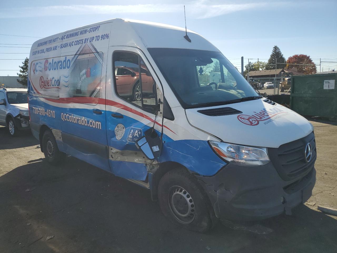 2022 MERCEDES-BENZ SPRINTER 2500 VIN:W1W4DBHY6NT092351