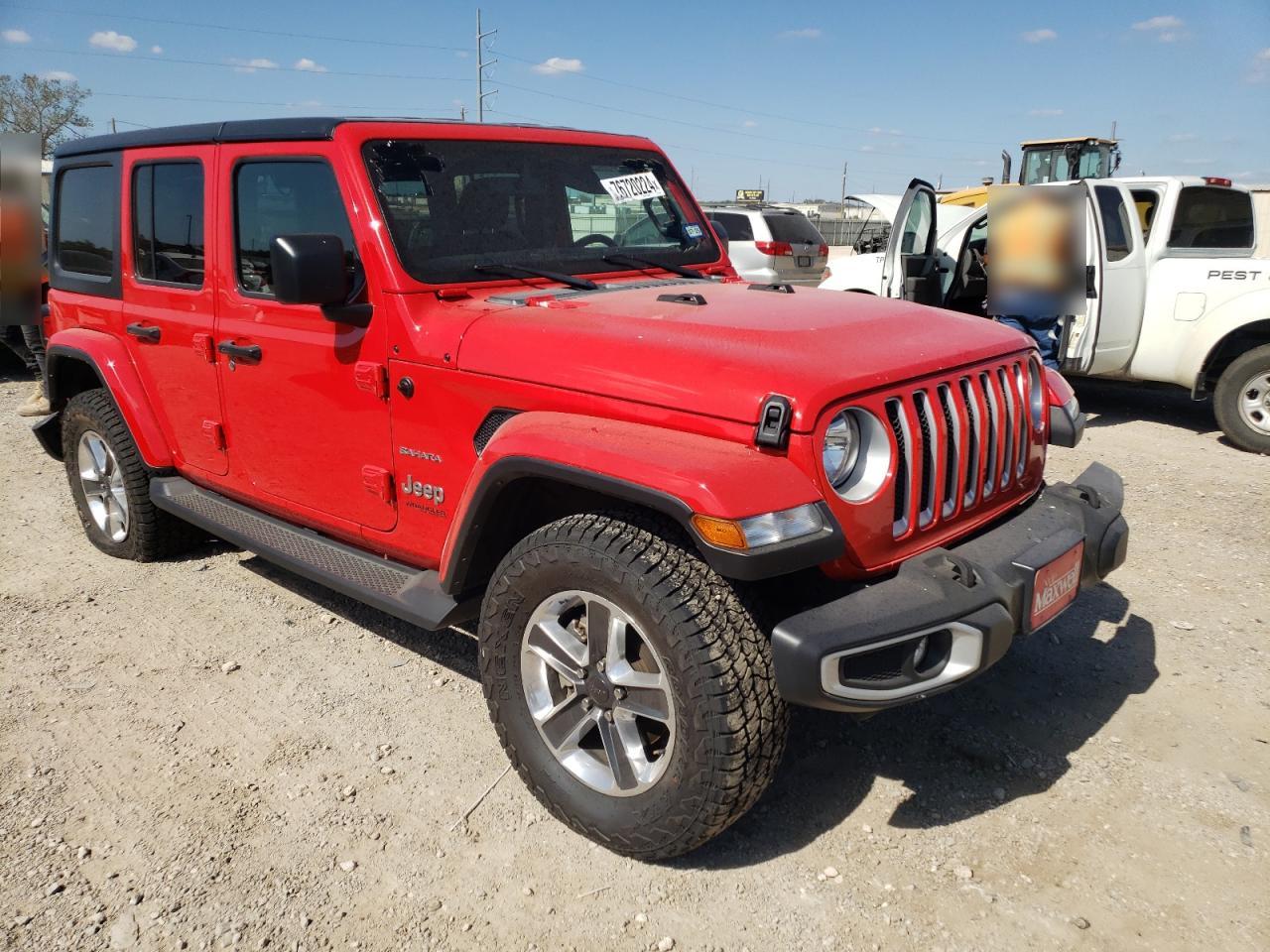 2022 JEEP WRANGLER UNLIMITED SAHARA VIN:1C4HJXEN7NW242625