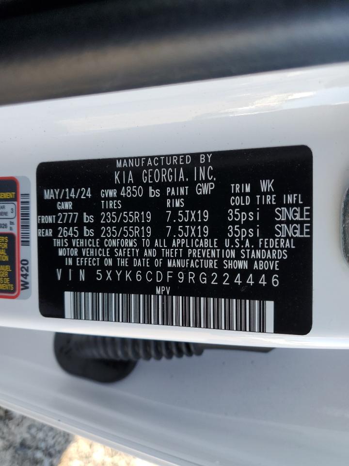 2024 KIA SPORTAGE X LINE VIN:5XYK6CDF9RG224446