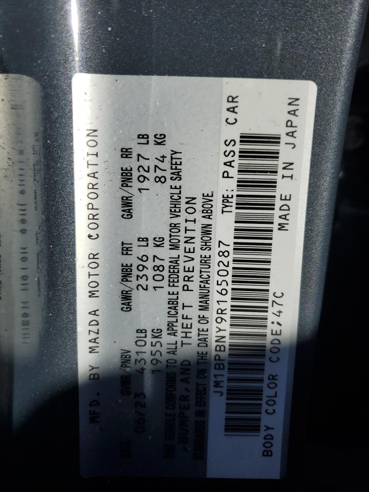 2024 MAZDA 3 PREMIUM PLUS VIN:JM1BPBNY9R1650287