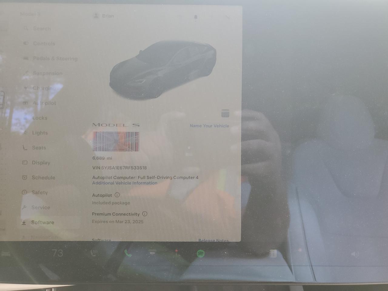 2024 TESLA MODEL S  VIN:5YJSA1E67RF533518