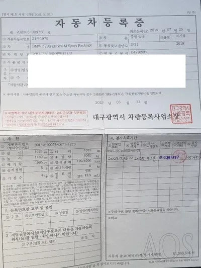 2019 BMW 520 WBAJF5108KWW42431 VIN:WBAJF5108KWW42431