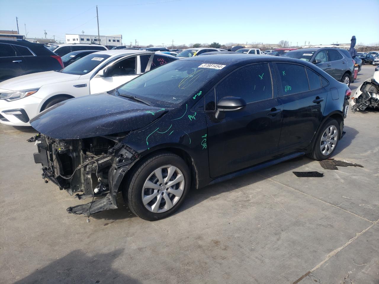 2022 TOYOTA COROLLA LE VIN:JTDEPMAE5NJ208637