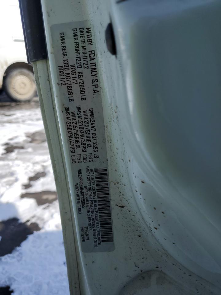 2022 RAM PROMASTER CITY TRADESMAN VIN:ZFBHRFAB4N6Y25655