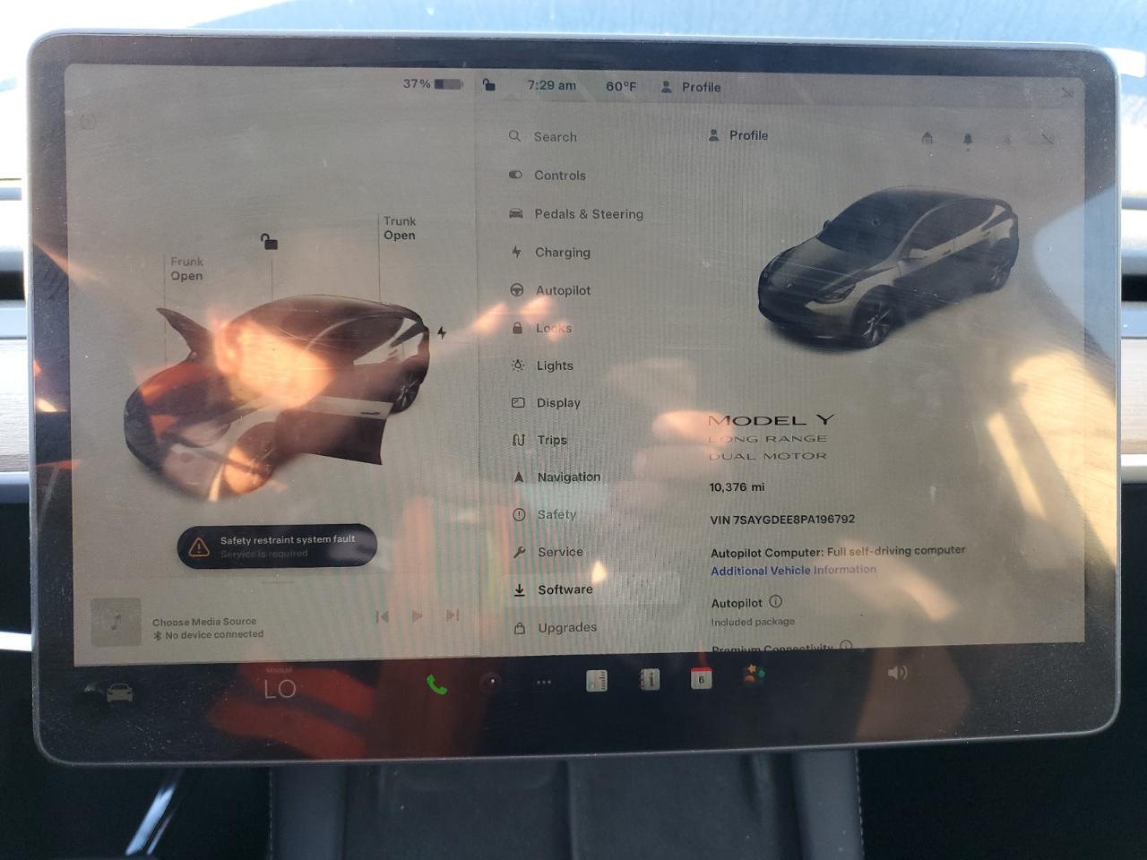 2023 TESLA MODEL Y  VIN:7SAYGDEE8PA196792