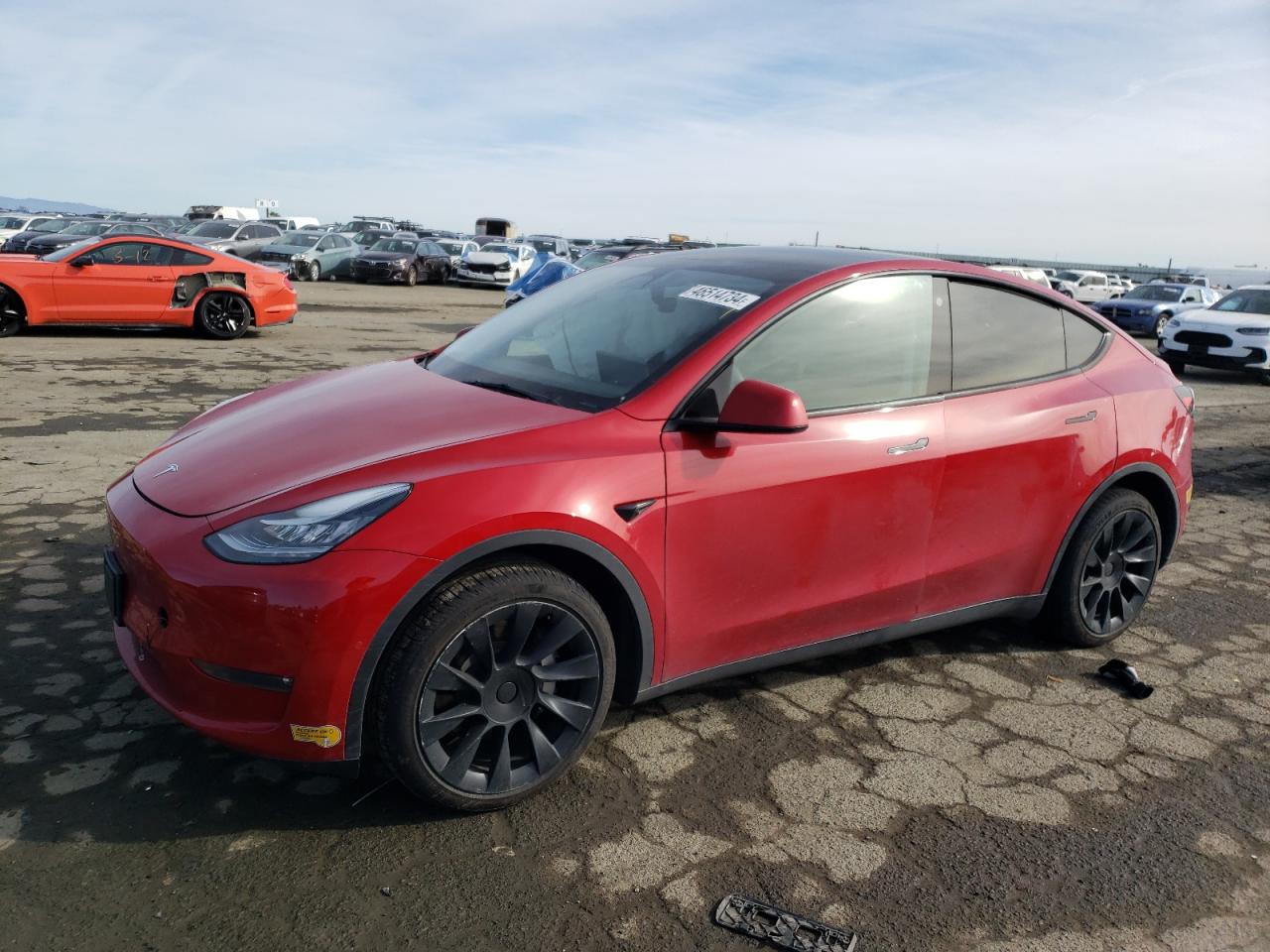 2022 TESLA MODEL Y  VIN:7SAYGDEE6NF345538