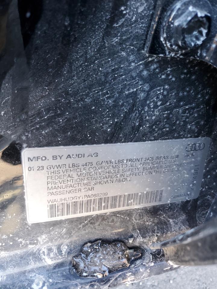2023 AUDI A3 PREMIUM PLUS VIN:WAUHUDGY1PA068299