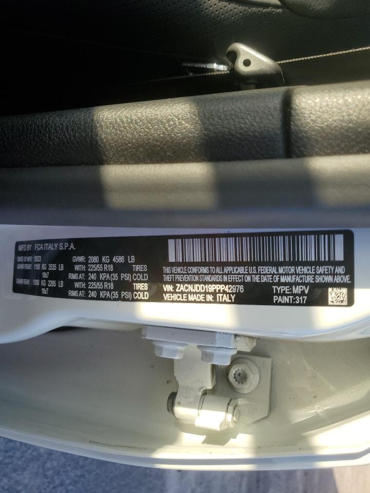 2023 JEEP RENEGADE LIMITED VIN:ZACNJDD19PPP42976