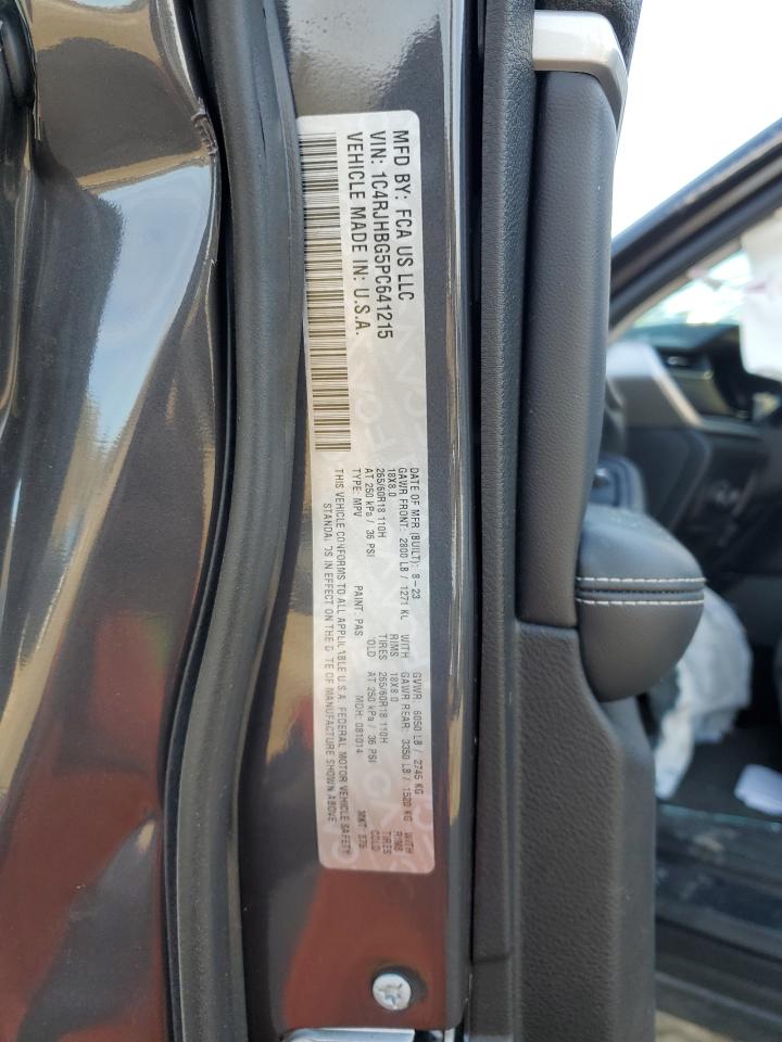 2023 JEEP GRAND CHEROKEE LIMITED VIN:1C4RJHBG5PC641215