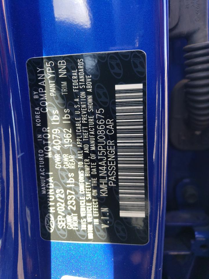 2023 HYUNDAI ELANTRA LIMITED VIN:KMHLN4AJ5PU086675