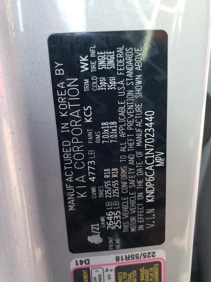 2022 KIA SPORTAGE S VIN:KNDP6CAC1N7023440