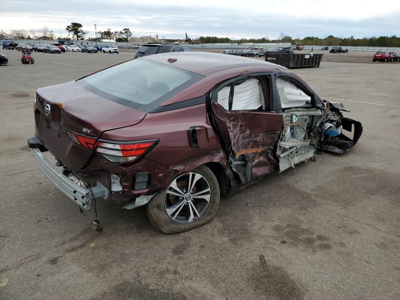 2022 NISSAN SENTRA SV VIN:3N1AB8CV5NY246398