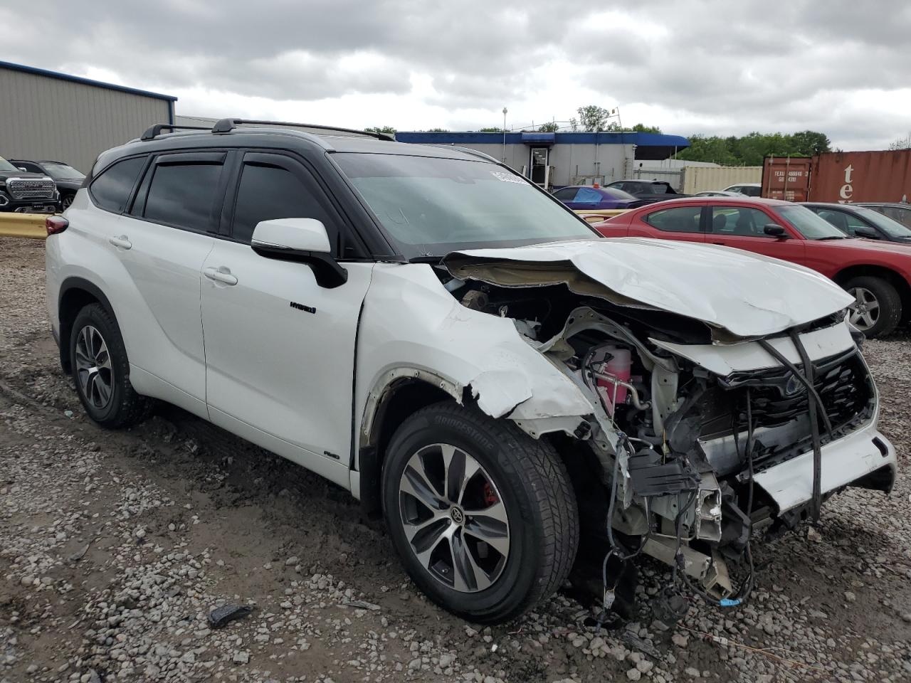 2022 TOYOTA HIGHLANDER HYBRID XLE VIN:5TDGBRCH4NS552362