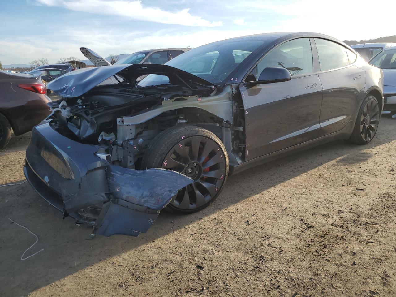 2023 TESLA MODEL 3  VIN:5YJ3E1EC0PF483847
