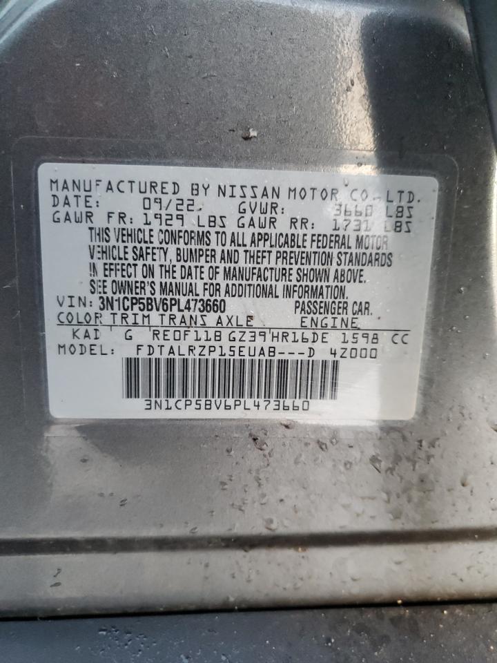 2023 NISSAN KICKS S VIN:3N1CP5BV6PL473660