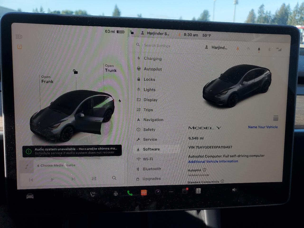 2023 TESLA MODEL Y VIN:7SAYGDEE6PA119497