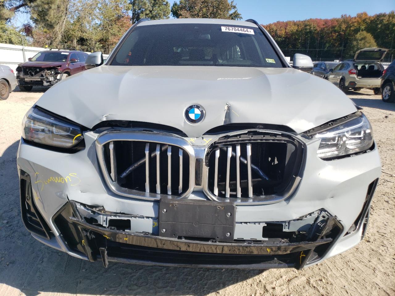 2022 BMW X3 XDRIVE30I VIN:5UX53DP06N9J21224