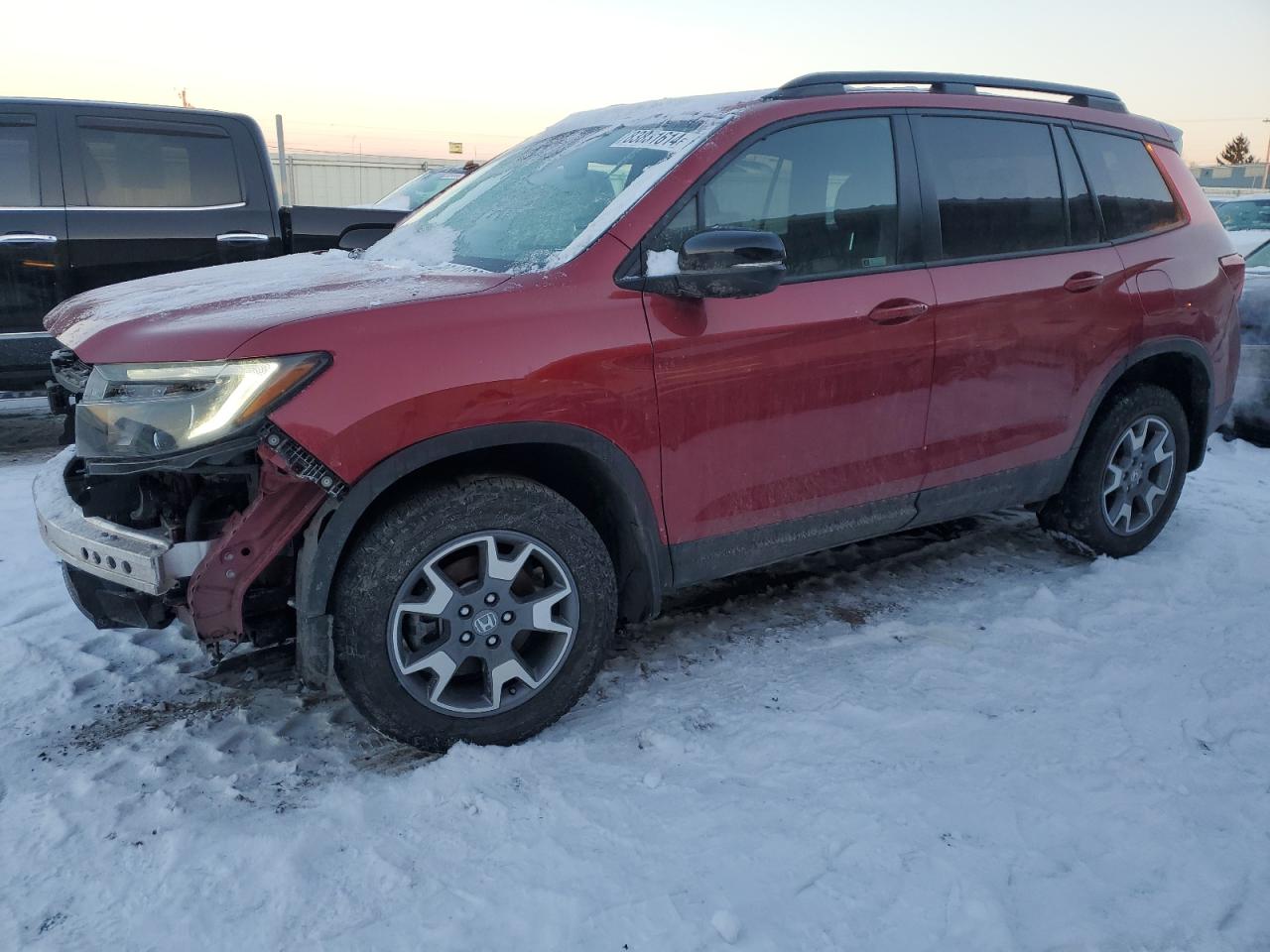 2022 HONDA PASSPORT TRAIL SPORT VIN:5FNYF8H66NB007634