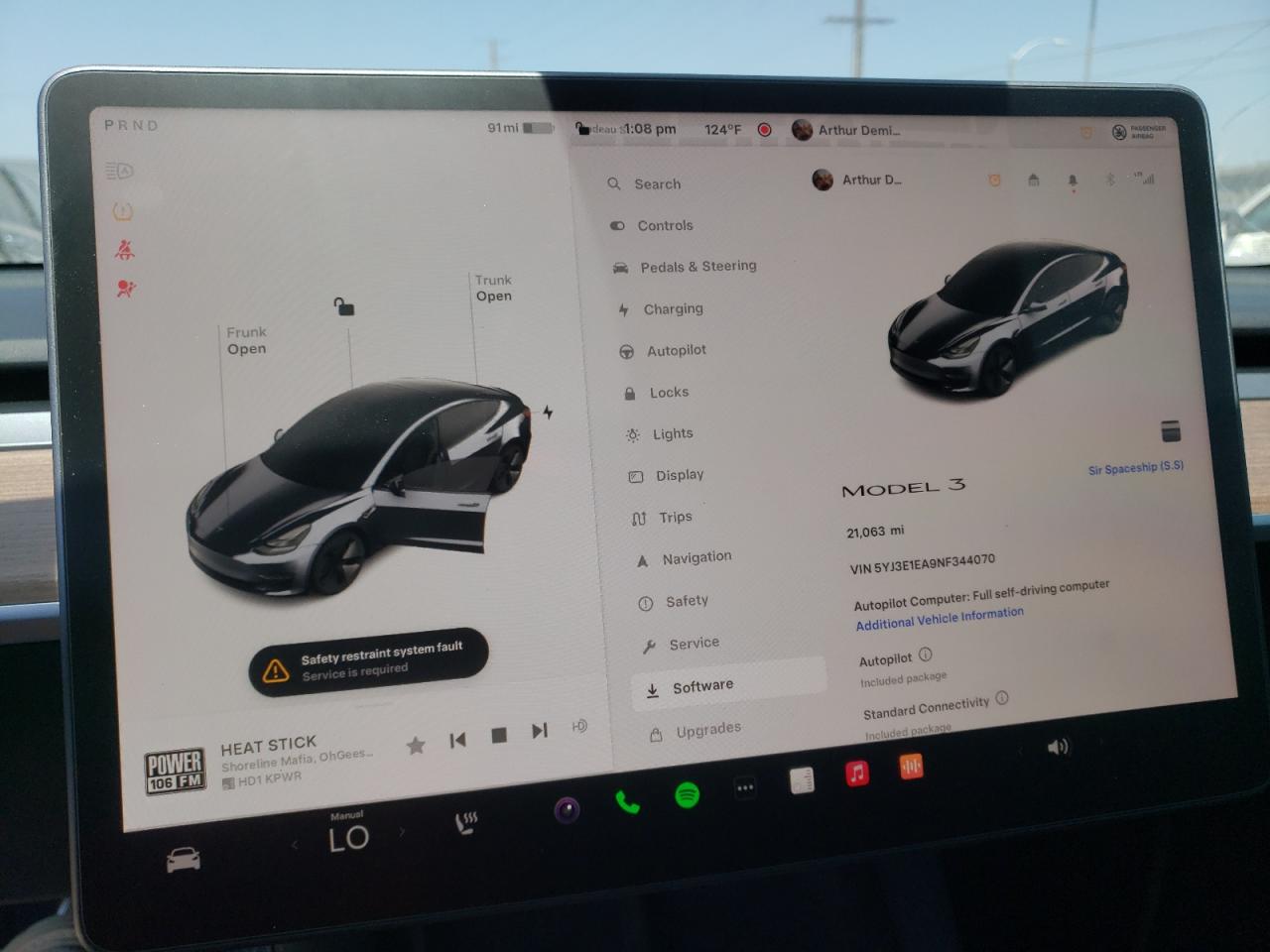 2022 TESLA MODEL 3  VIN:5YJ3E1EA9NF344070