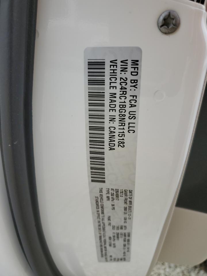 2022 CHRYSLER PACIFICA TOURING L VIN:2C4RC1BG8NR115182