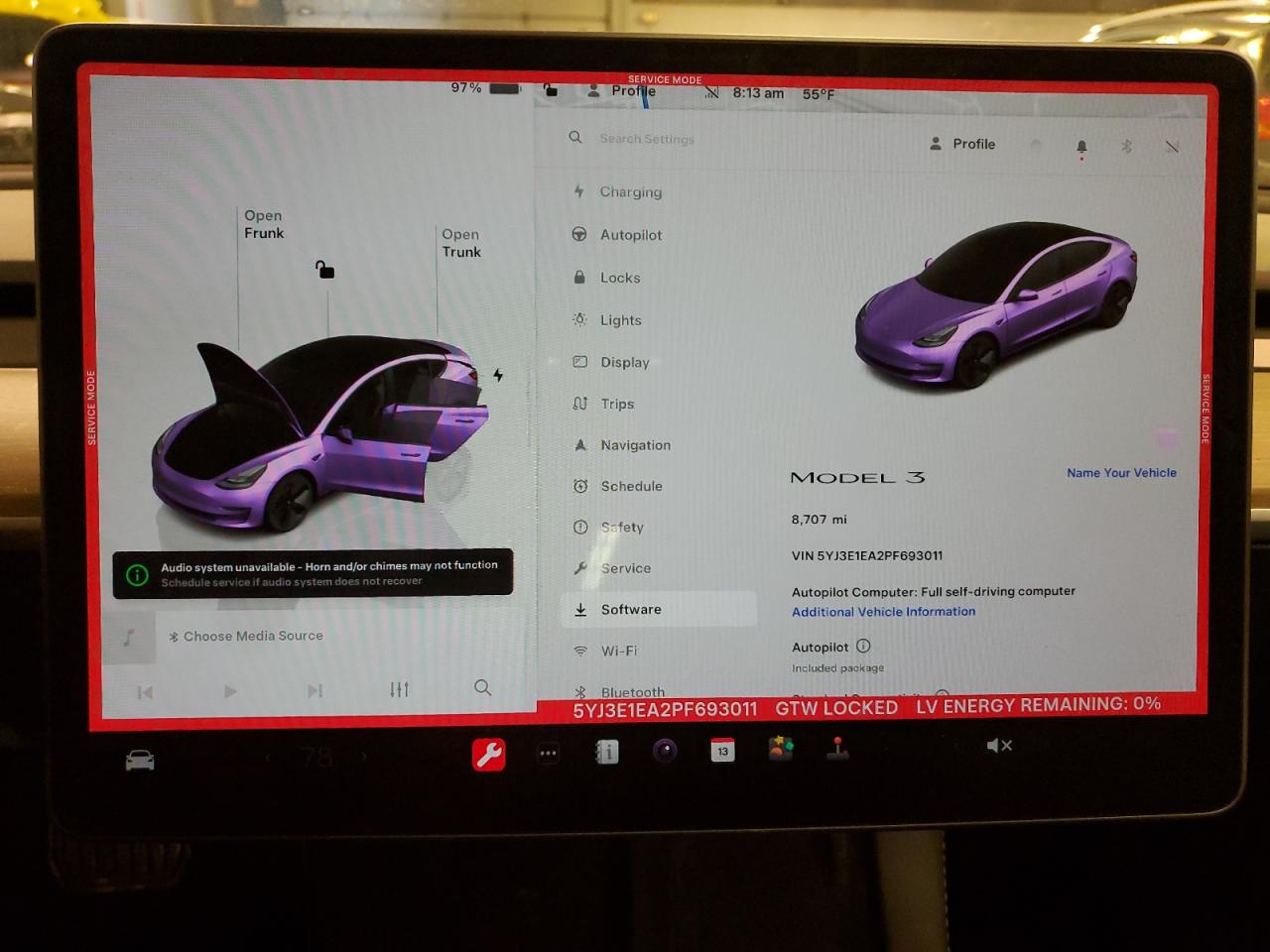 2023 TESLA MODEL 3  VIN:5YJ3E1EA2PF693011