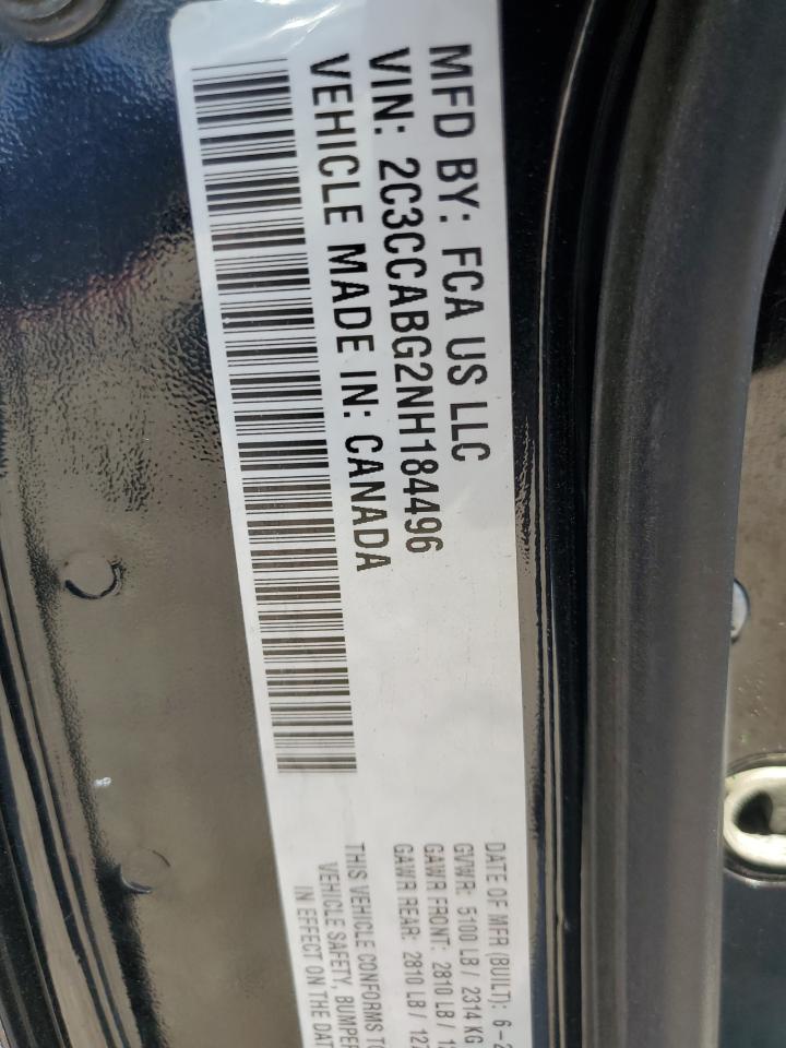 2022 CHRYSLER 300 S VIN:2C3CCABG2NH184496