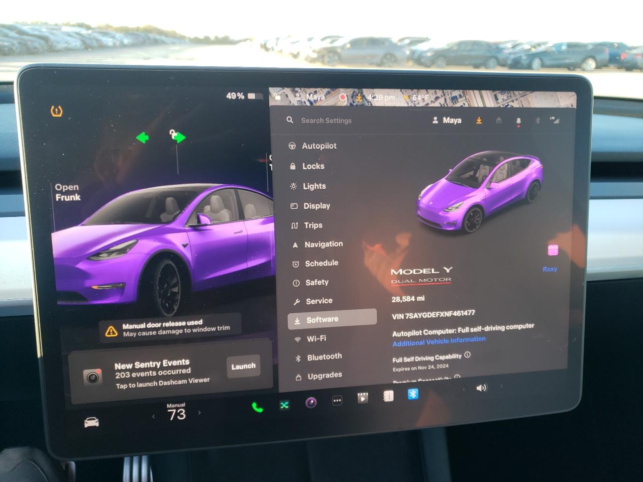2022 TESLA MODEL Y  VIN:7SAYGDEFXNF461477