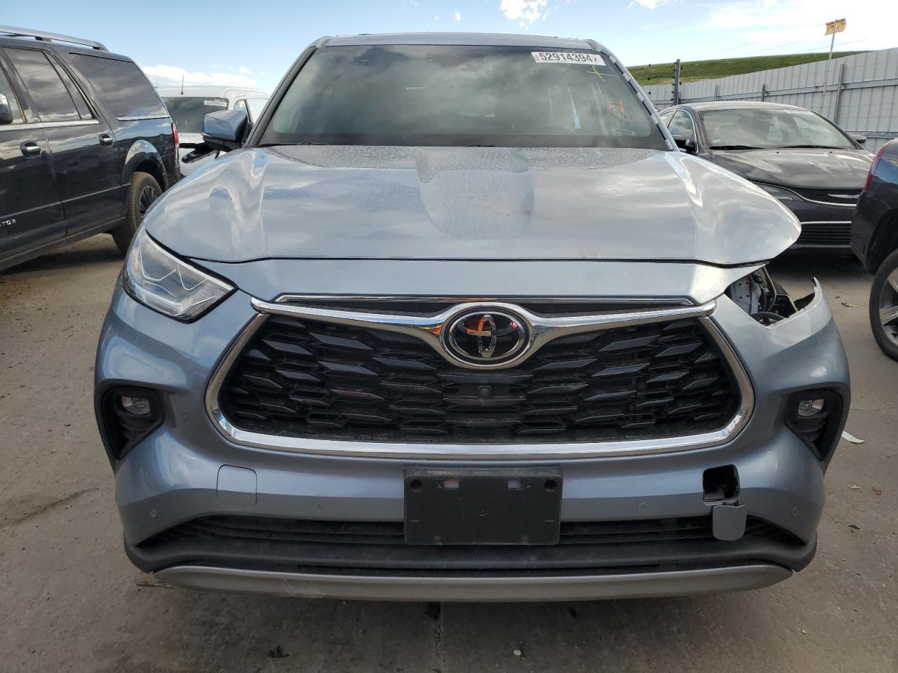 2022 TOYOTA HIGHLANDER PLATINUM VIN:5TDFZRBH7NS197504