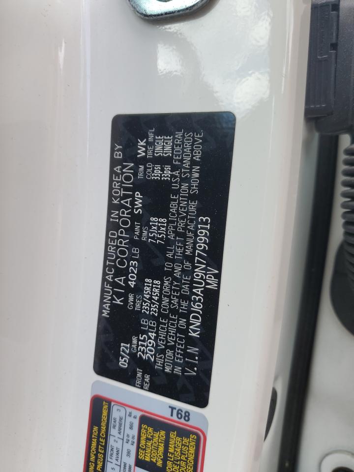 2022 KIA SOUL GT LINE VIN:KNDJ63AU9N7799913
