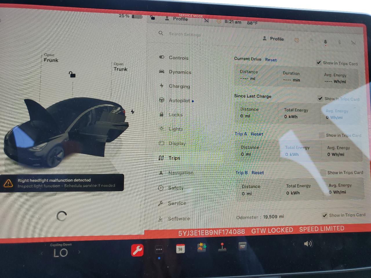 2022 TESLA MODEL 3  VIN:5YJ3E1EB9NF174088