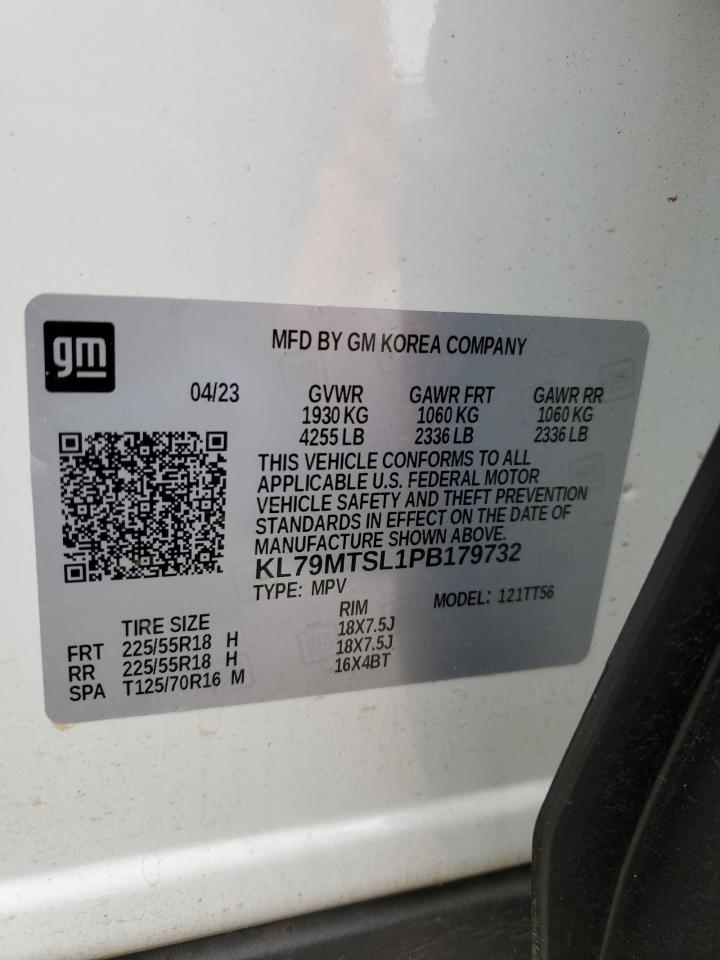 2023 CHEVROLET TRAILBLAZER RS VIN:KL79MTSL1PB179732