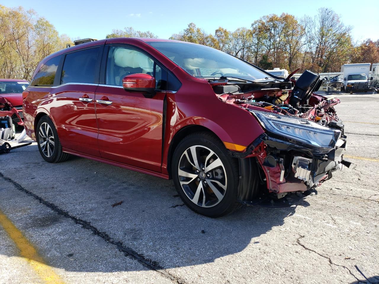 2022 HONDA ODYSSEY TOURING VIN:5FNRL6H89NB011020