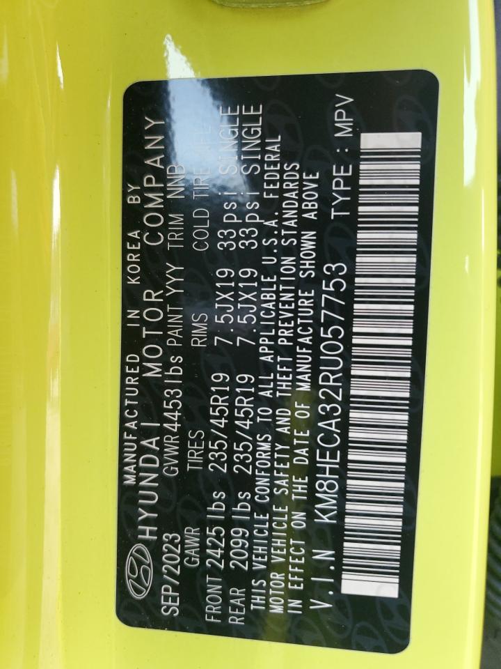 2024 HYUNDAI KONA LIMITED VIN:KM8HECA32RU057753