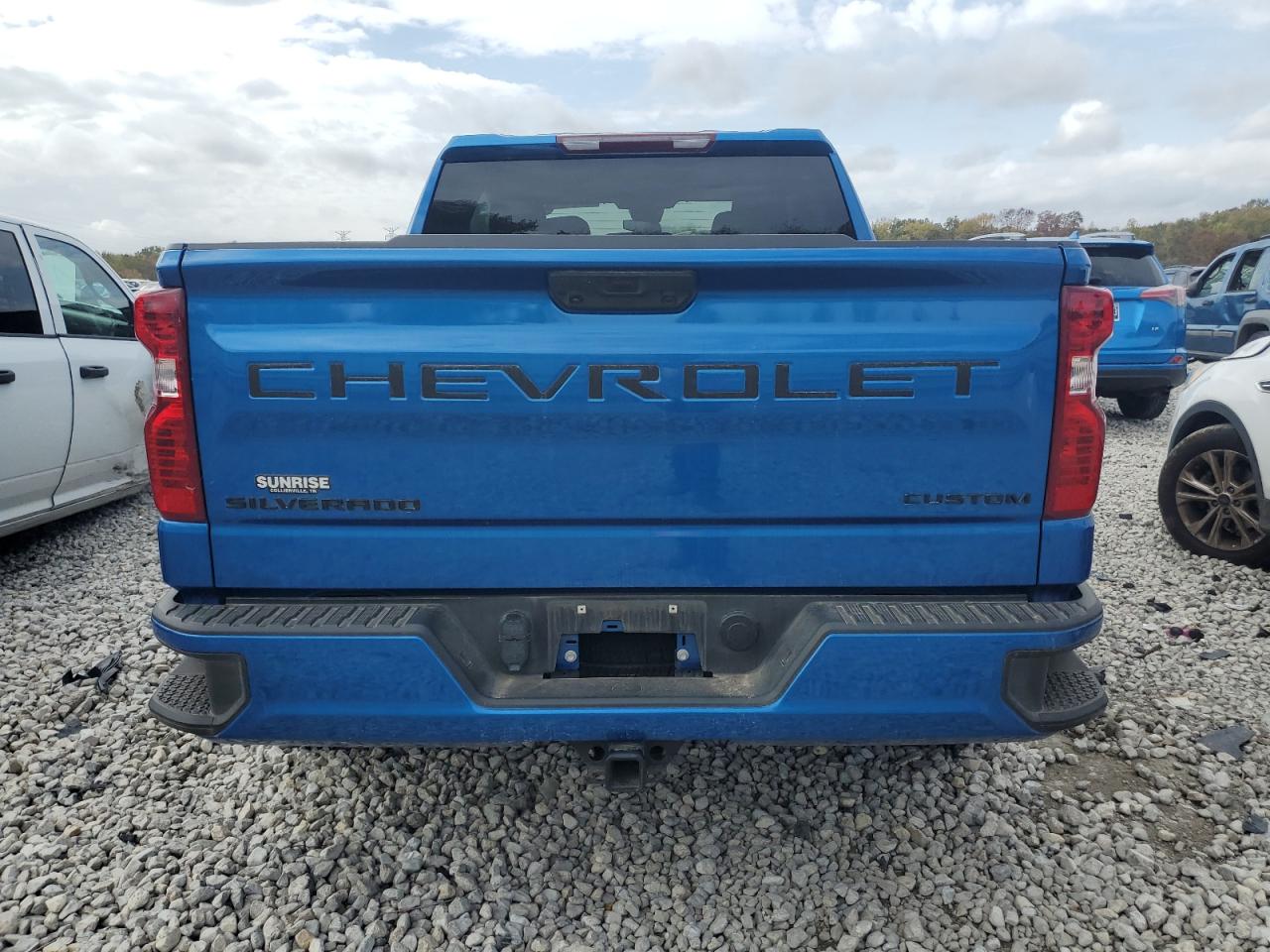 2022 CHEVROLET SILVERADO K1500 CUSTOM VIN:1GCPDBEK9NZ550504