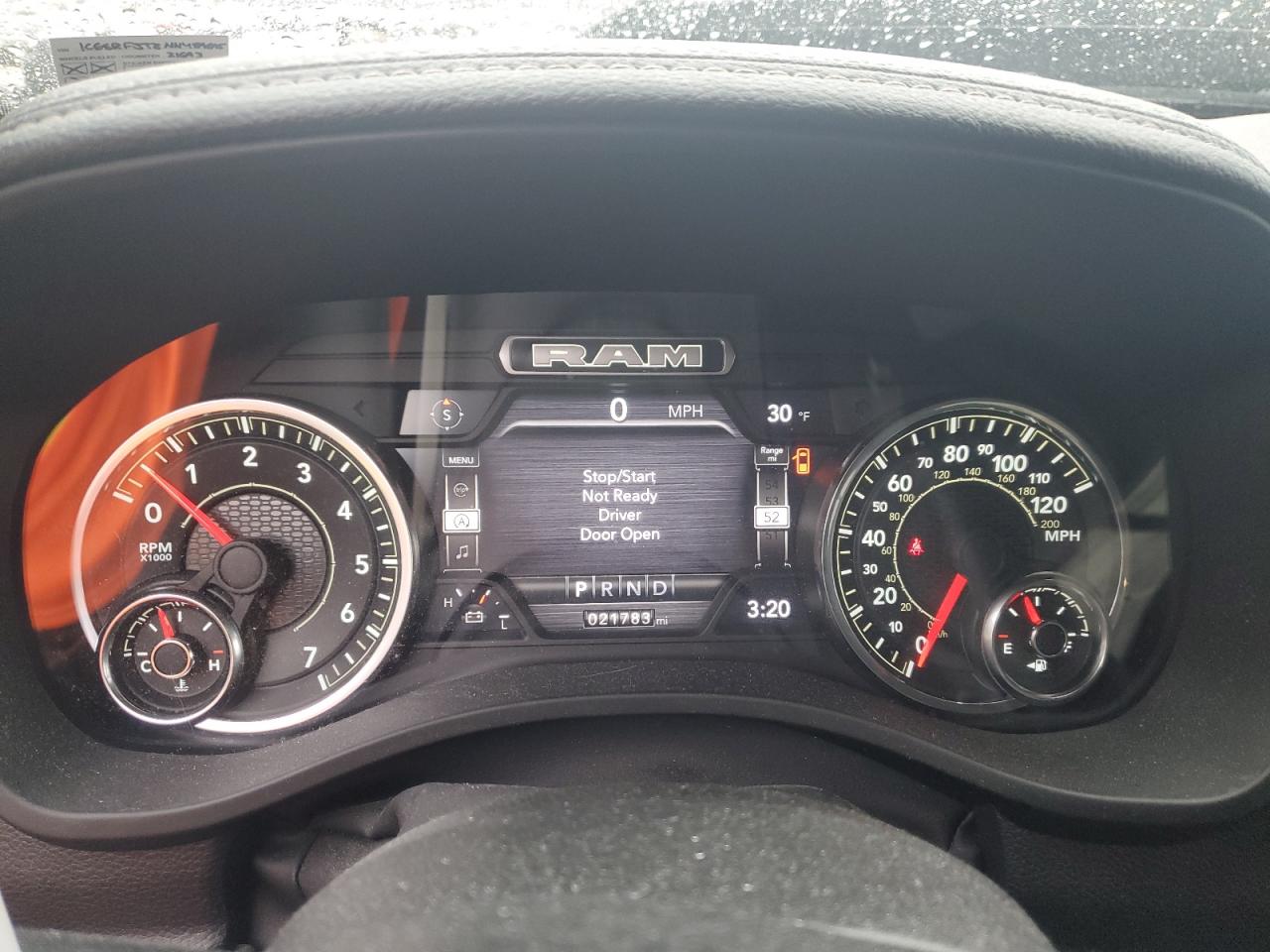 2022 RAM 1500 LARAMIE VIN:1C6SRFJT3NN459695