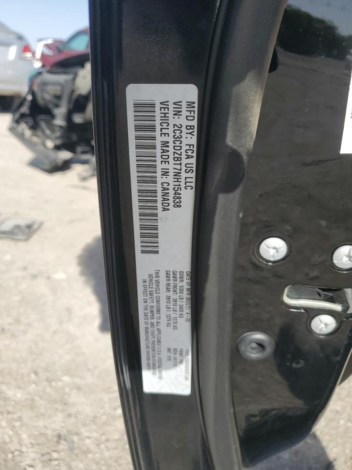 2022 DODGE CHALLENGER R/T VIN:2C3CDZBT7NH154838