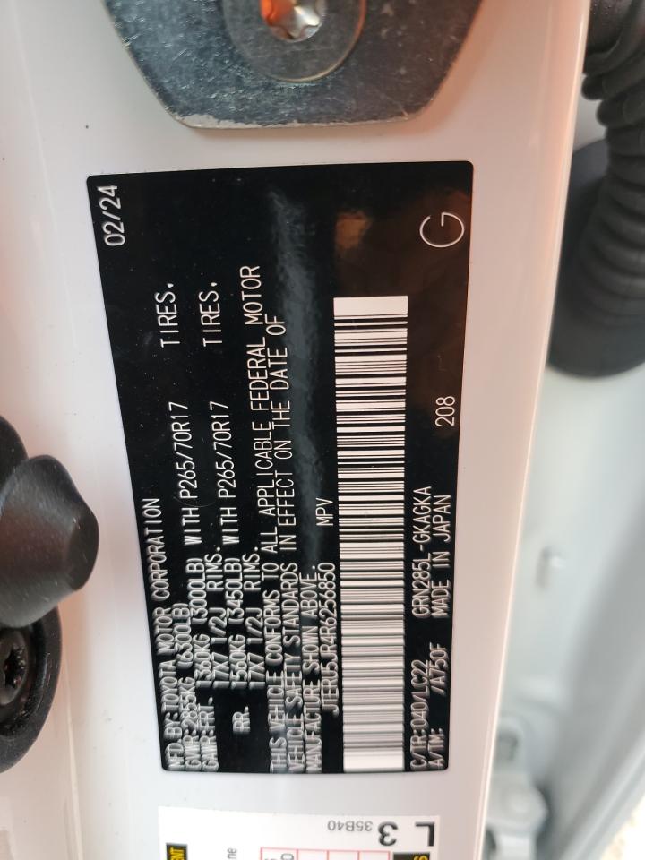 2024 TOYOTA 4RUNNER SR5 PREMIUM VIN:JTERU5JR4R6256850