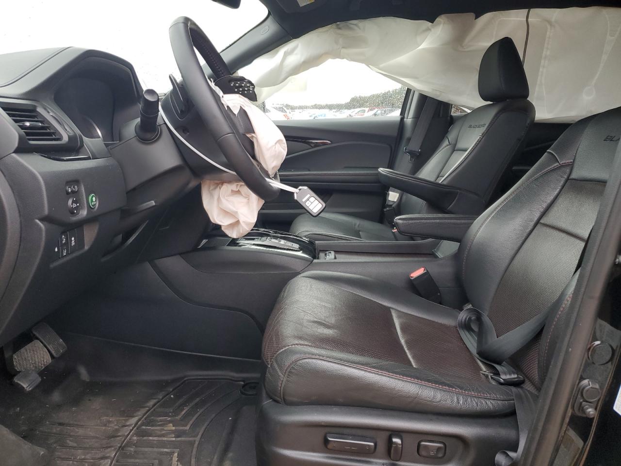 2022 HONDA PILOT BLACK VIN:5FNYF6H77NB025959