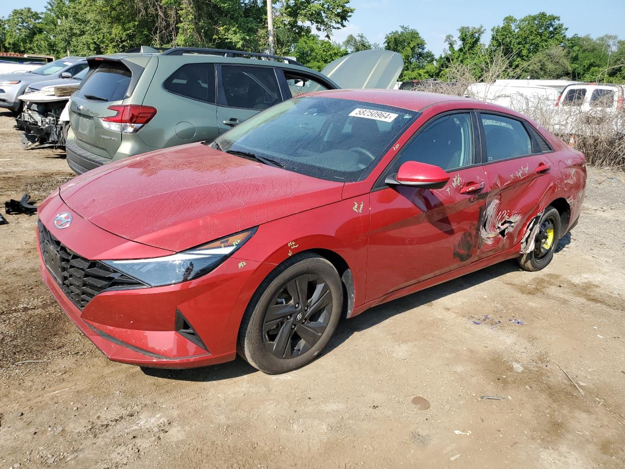 2022 HYUNDAI ELANTRA SEL VIN:KMHLM4AG6NU348059