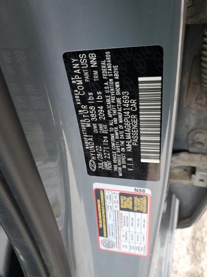 2023 HYUNDAI ELANTRA SEL VIN:KMHLM4AG6PU414693