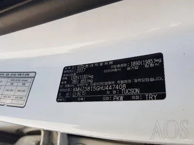 2017 Hyundai Tucson KMHJ3815GHU447408 VIN:KMHJ3815GHU447408