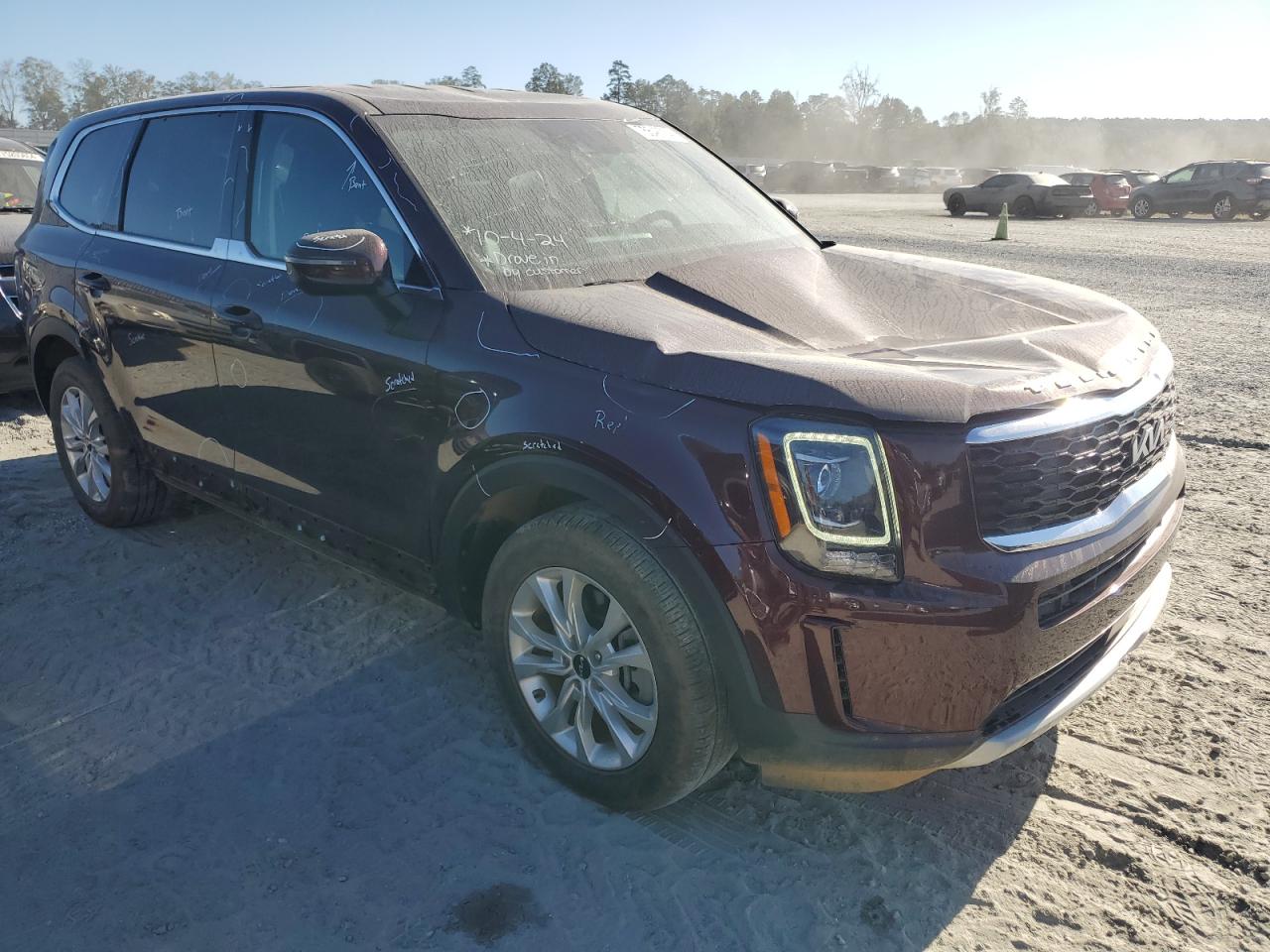 2022 KIA TELLURIDE LX VIN:5XYP24HC4NG315531
