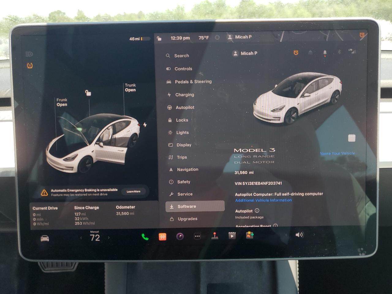 2022 TESLA MODEL 3  VIN:5YJ3E1EB4NF203741