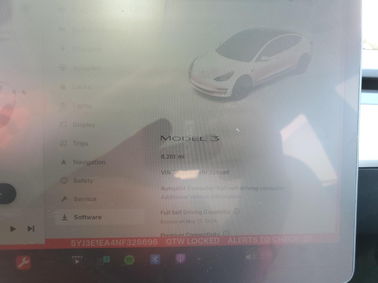 2022 TESLA MODEL 3  VIN:5YJ3E1EA4NF328696