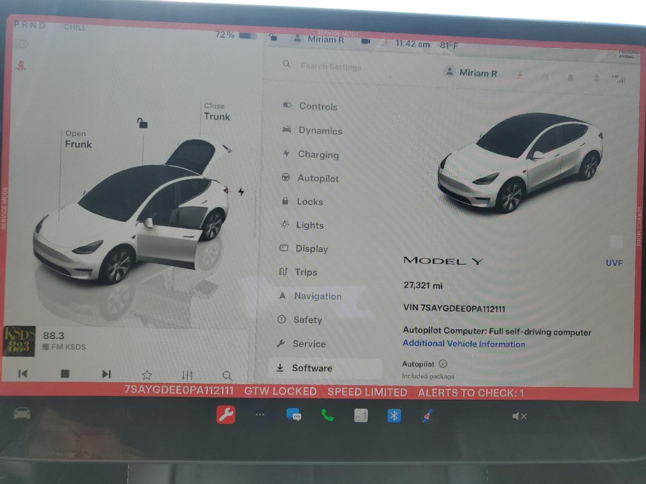 2023 TESLA MODEL Y  VIN:7SAYGDEE0PA112111