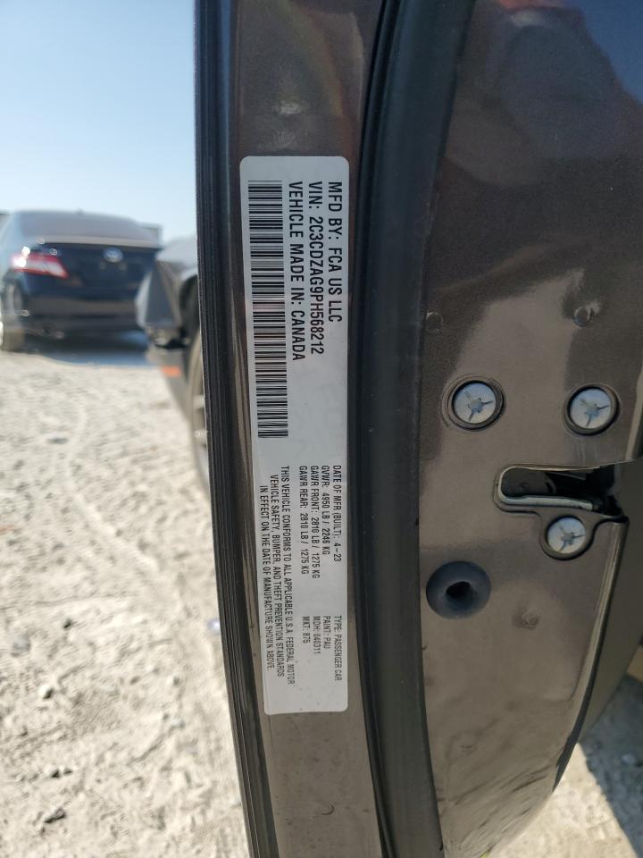 2023 DODGE CHALLENGER SXT VIN:2C3CDZAG9PH568212